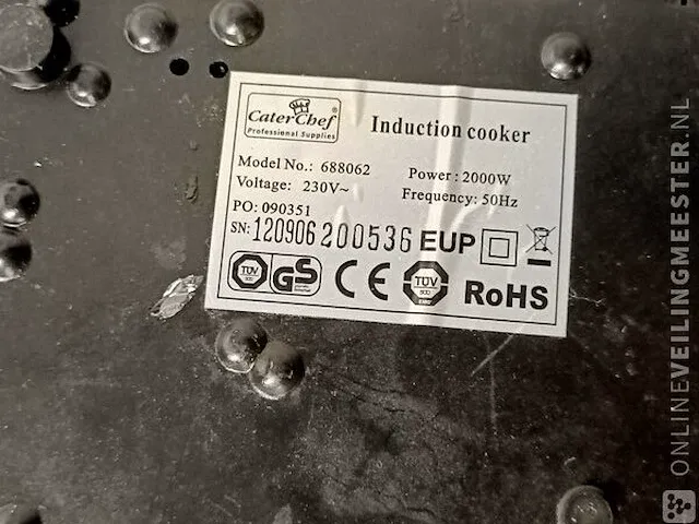 Inductiekookplaat caterchef - afbeelding 4 van  4