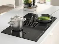 Inductiekookplaat/geïnteg afzuigkap ikea, fördelaktig, zwart, bouwjaar 2022 - afbeelding 2 van  5