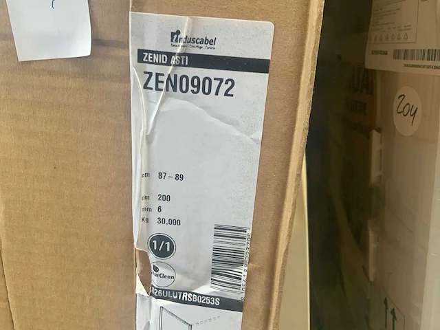 Induscabel zenid asti douchewand 87-89x200cm. - afbeelding 2 van  4