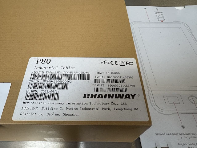 Industrial tablet chainway, p80 - afbeelding 3 van  5