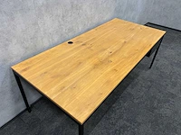 Industrieel bureau 200x90 - in hoogte instelbaar - afbeelding 4 van  14