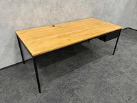 Industrieel bureau 200x90 - in hoogte instelbaar - afbeelding 1 van  14