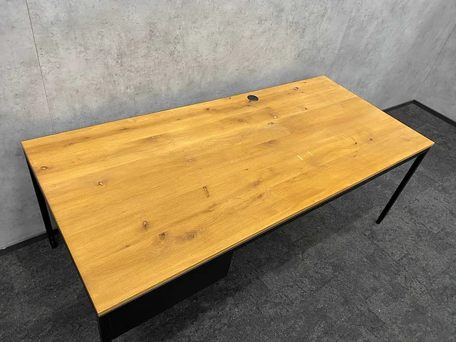 Industrieel bureau 200x90 - in hoogte instelbaar - afbeelding 2 van  15
