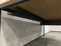 Industrieel bureau 200x90 - in hoogte instelbaar - afbeelding 15 van  15