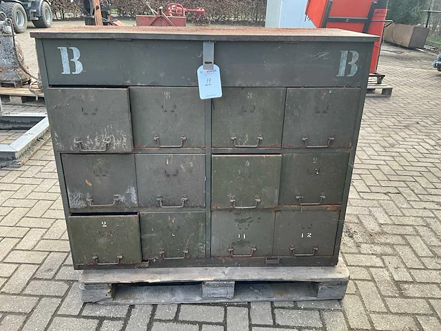Industrieel metalen ladekast - afbeelding 3 van  4