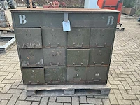 Industrieel metalen ladekast - afbeelding 3 van  4