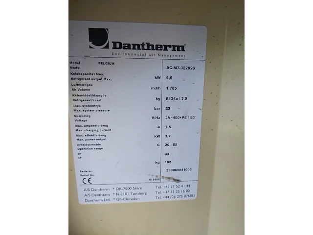 Industriële airco unit, dantherm, ac-m7 - afbeelding 4 van  7
