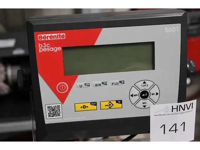 Industriele digitale weegschaal serenite type s601 met plateauafmeting 60 x 80 cm. maximaal 300 kg. - afbeelding 3 van  4