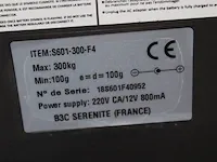 Industriele digitale weegschaal serenite type s601 met plateauafmeting 60 x 80 cm. maximaal 300 kg. - afbeelding 4 van  4