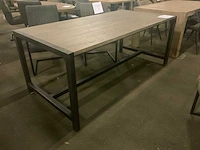 Industriële eetkamertafel 190cm - afbeelding 1 van  4