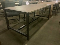 Industriële eetkamertafel 190cm - afbeelding 2 van  4