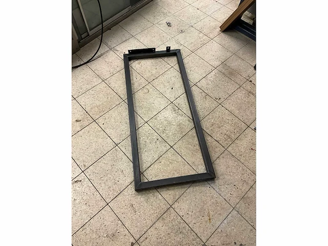 Industriële eikenhouten wandtafel - afbeelding 3 van  11