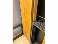 Industriële eikenhouten wandtafel - afbeelding 6 van  11