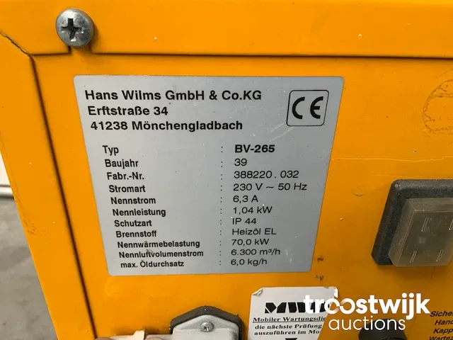 Industriële heater / event heater / hetelucht turbine - afbeelding 7 van  7