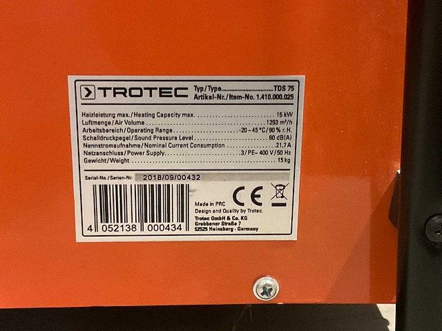 Industriële heater - afbeelding 7 van  7