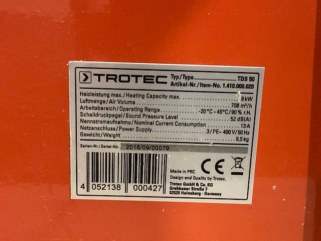 Industriële heater - afbeelding 6 van  6