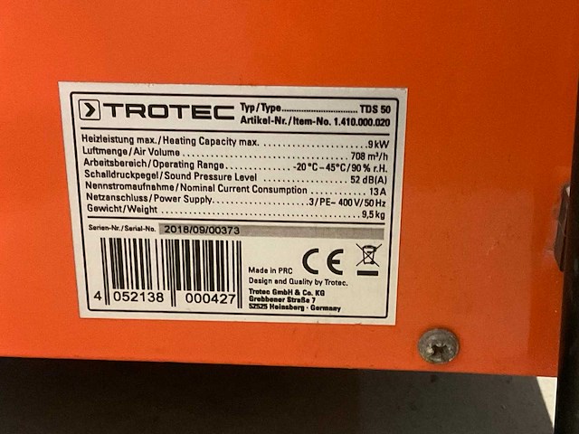 Industriële heater - afbeelding 6 van  6