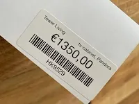 Industriële lange tv-meubel van teak en staal tower living, pandora, teak / antraciet - afbeelding 7 van  16