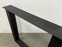 Industriële metalen tafelpoot (2x) - afbeelding 4 van  4