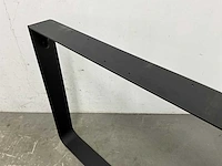 Industriële metalen tafelpoot (2x) - afbeelding 4 van  5