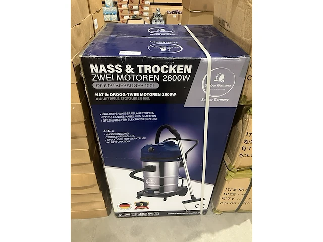 Industriële nat en droogzuiger , sauber, 4-in1, marine/wit - afbeelding 1 van  4