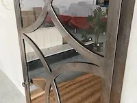 Industriële spinderkast van staal tower living, zwart / metaal - afbeelding 3 van  8