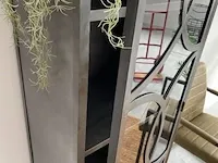 Industriële spinderkast van staal tower living, zwart / metaal - afbeelding 6 van  8