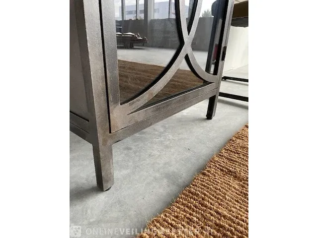 Industriële spinderkast van staal tower living, zwart / metaal - afbeelding 8 van  8