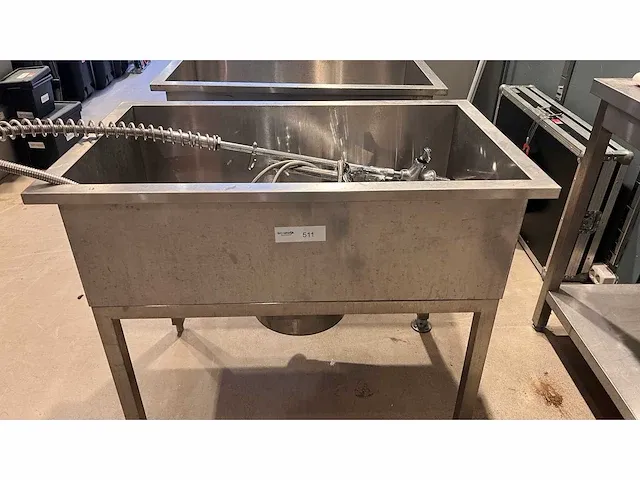 Industriele spoelbak (2x) - afbeelding 1 van  4