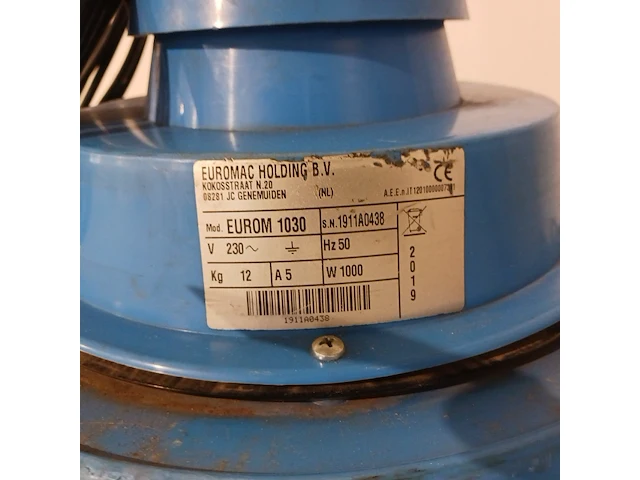 Industriële stofzuiger, euromac, eurom 1030 - afbeelding 10 van  10