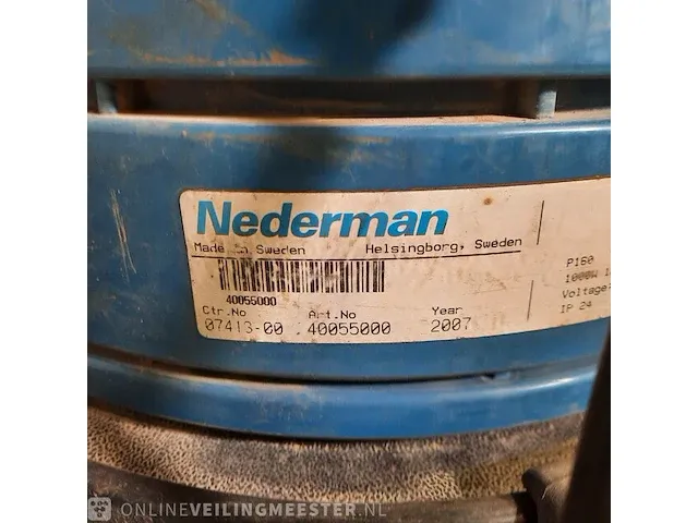 Industriële stofzuiger nedermann, p160 - afbeelding 11 van  12
