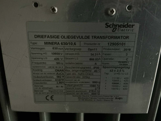 Industriële transformatorinstallatie - afbeelding 13 van  52