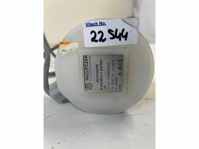 Industriële verwarmingsinstallatie - mazurczak rotkappe - b-kb 900/2.5-230 ws/l/9 - afbeelding 3 van  4