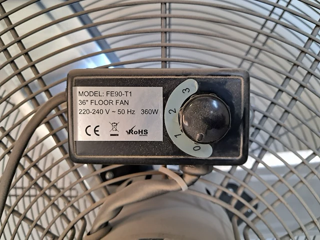 Industrieventilator 20.000m³/uur 230v homeeasy, fe90-t1, bouwjaar 2019 - afbeelding 6 van  6