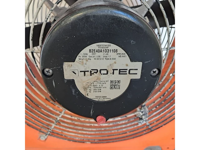Industrieventilator 4.500m³/uur 230v, trotec, ttv 4500, 2014 - afbeelding 5 van  5