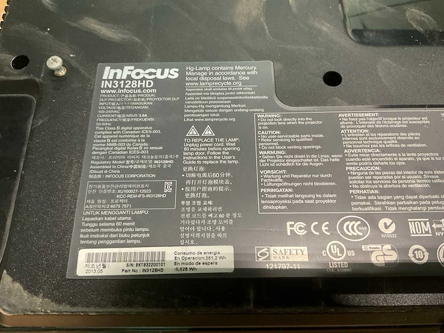 Infocus in3128hd projector - afbeelding 5 van  5