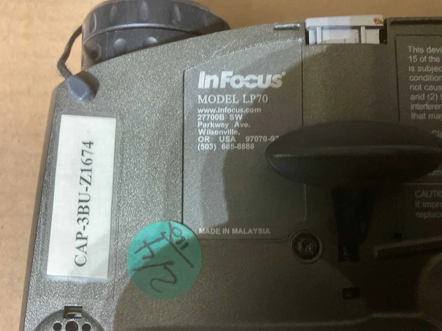 Infocus lp70 projector - afbeelding 5 van  5