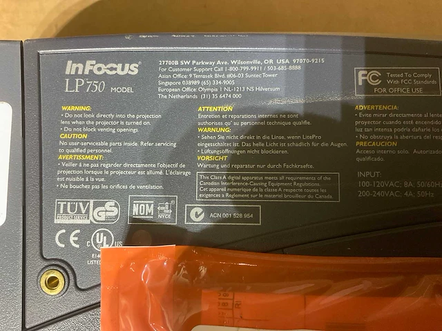 Infocus projector - afbeelding 6 van  6