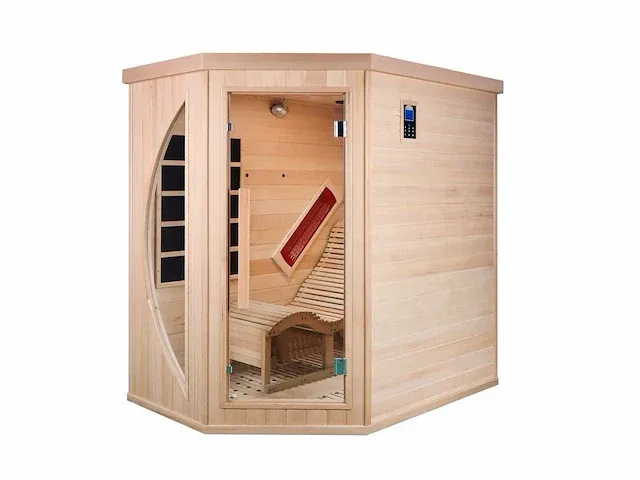 Infrarood sauna - driehoekig 180x130x190cm - afbeelding 1 van  6