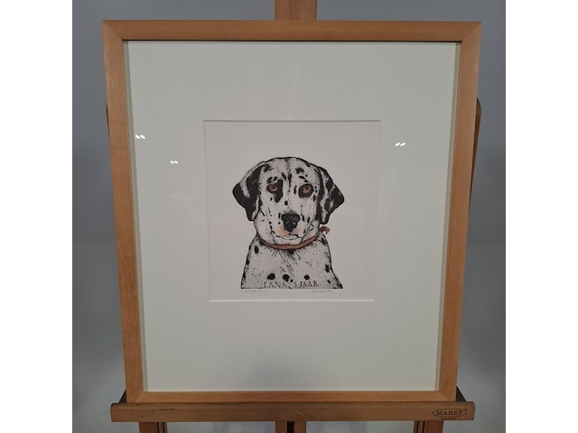 Ingelijst drukwerk, arja van den berg , lana vijf jaar 16/20 - afbeelding 1 van  9