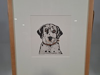 Ingelijst drukwerk, arja van den berg , lana vijf jaar 16/20 - afbeelding 1 van  9