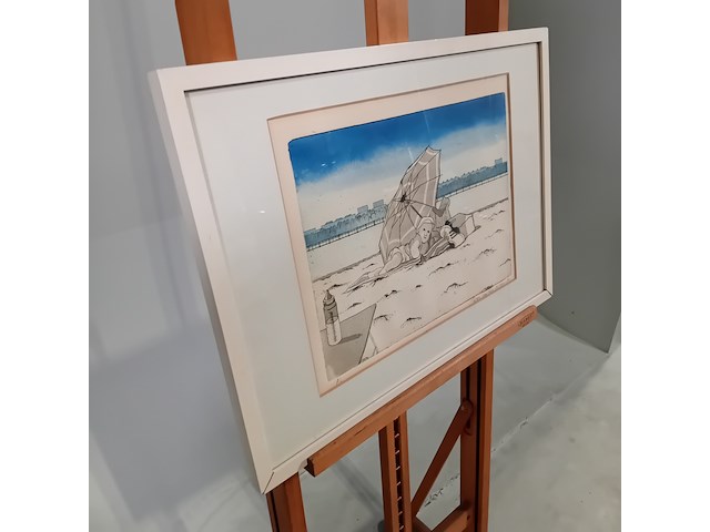 Ingelijst drukwerk, p. van der heyden, boris 8/10, 1976 - afbeelding 2 van  9