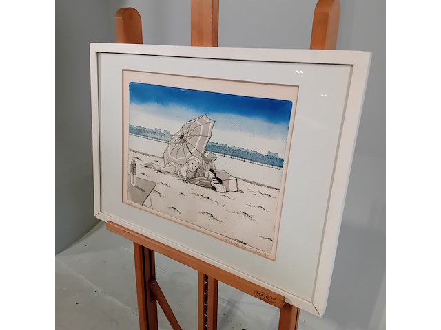 Ingelijst drukwerk, p. van der heyden, boris 8/10, 1976 - afbeelding 3 van  9