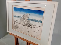 Ingelijst drukwerk, p. van der heyden, boris 8/10, 1976 - afbeelding 3 van  9