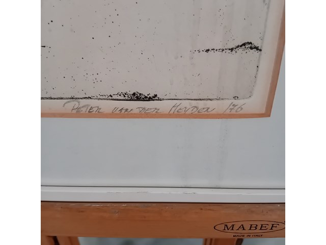 Ingelijst drukwerk, p. van der heyden, boris 8/10, 1976 - afbeelding 4 van  9