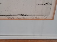 Ingelijst drukwerk, p. van der heyden, boris 8/10, 1976 - afbeelding 4 van  9