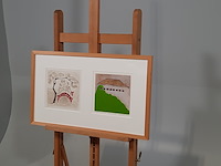 Ingelijst kunstwerk, b. palsma / j. ros - afbeelding 3 van  9