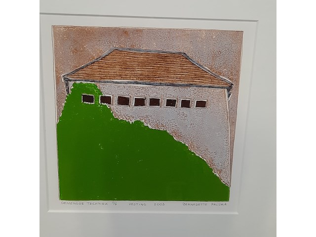 Ingelijst kunstwerk, b. palsma / j. ros - afbeelding 4 van  9