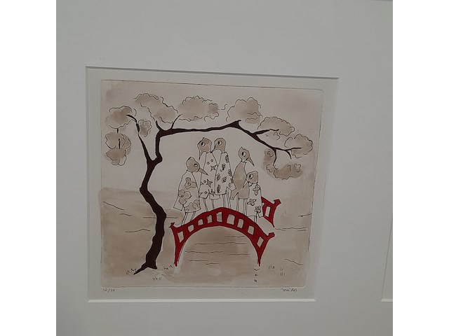 Ingelijst kunstwerk, b. palsma / j. ros - afbeelding 5 van  9