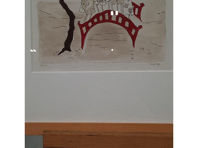 Ingelijst kunstwerk, b. palsma / j. ros - afbeelding 7 van  9